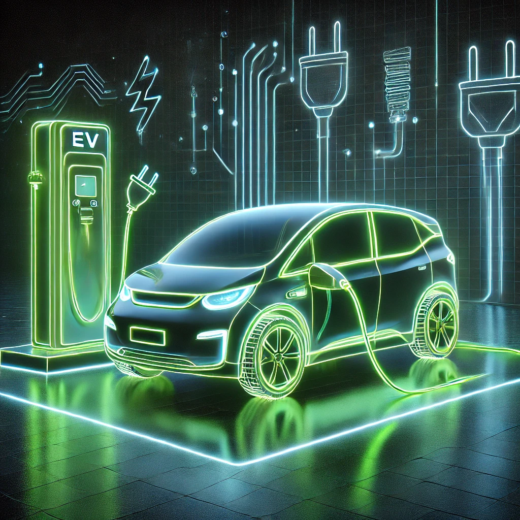 Smart EV Charging Illustration